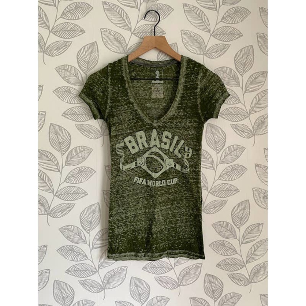 FIFA World Cup Brasil Green T-shirt, Size S